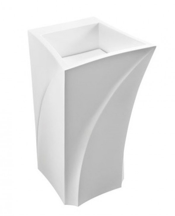 Marmorin Erato umywalka wolnostojąca 49x49 cm Mineralicast 370 050 020 010