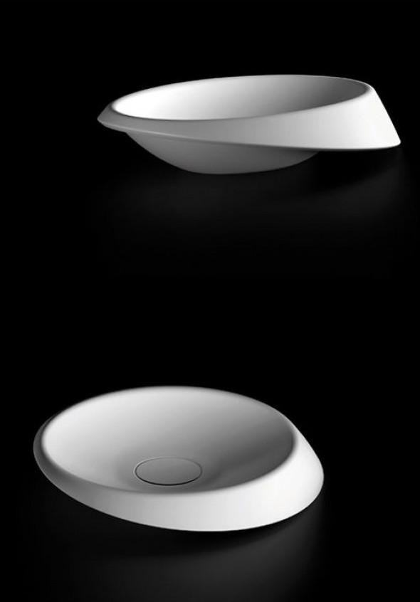 Marmorin Goccia umywalka stawiana na blat 64x42,5 cm Mineralicast P 595 065 020 010