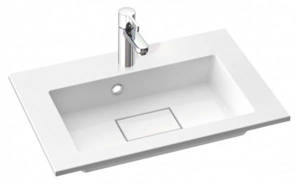 Marmorin Lira 60 umywalka z otworem 60x39 cm Mineralicast 640 060 022 011
