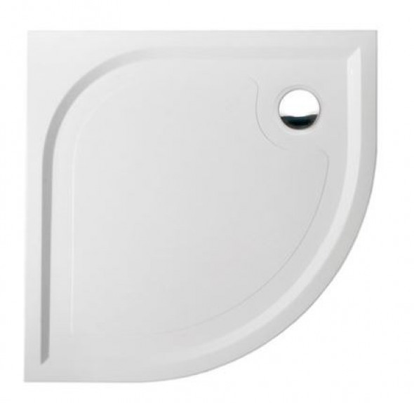 Marmorin Otero brodzik półokrągły płaski 80x80 Mineralicast 285 080 201