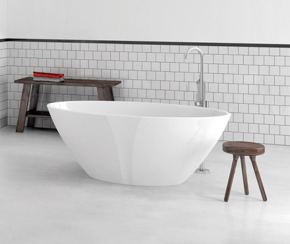 Marmorin Selia wanna wolnostojąca 156x83,5 Mineralicast P_W_075_03_1560