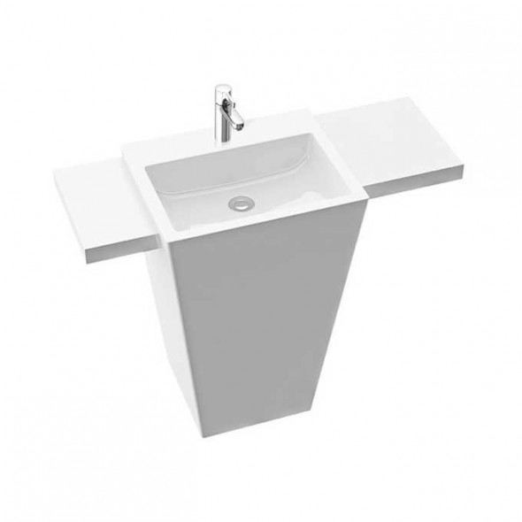 Marmorin Tebe 55 S umywalka wolnostojąca z krótką i długą półką P_S_082_17_0550