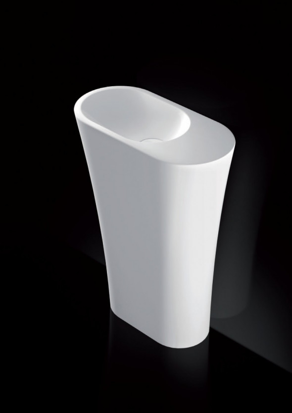 Marmorin Wega 600L umywalka wolnostojąca 60cm lewa Mineralicast P 515 060 920 010