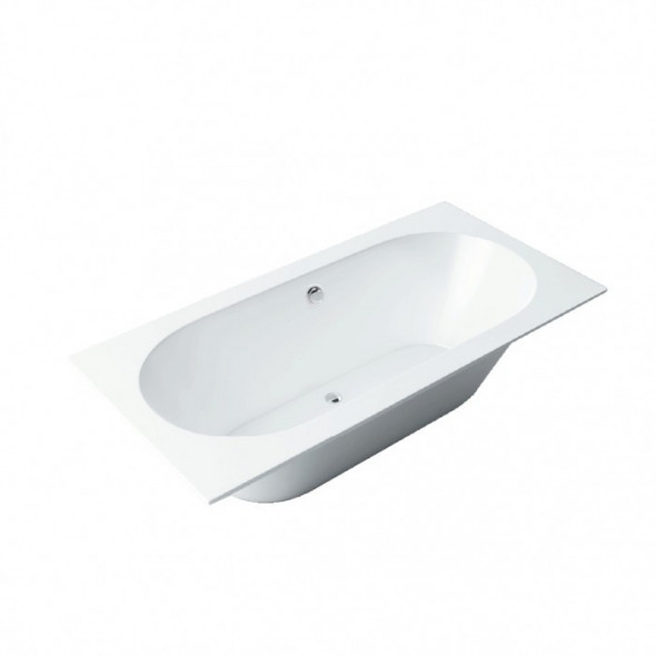 Massi Ember wanna prostokątna z przelewem 170x75 cm biały MSWT-EM-001170