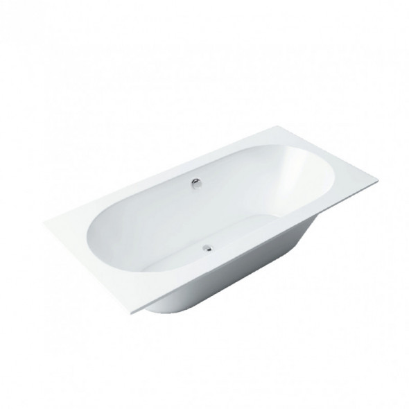 Massi Ember wanna prostokątna z przelewem 180x80 cm biały MSWT-EM-002180