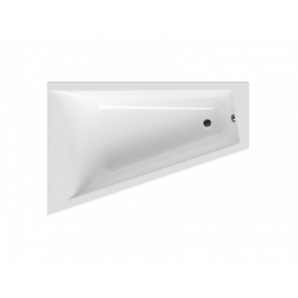 Massi Furdo wanna asymetryczna z przelewem 150x100 cm orientacja lewa biały MSWT-FU-002150100L