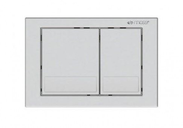 Massi Ippo Butto przycisk spłukujący do WC satyna srebrny matowy MSST-P08