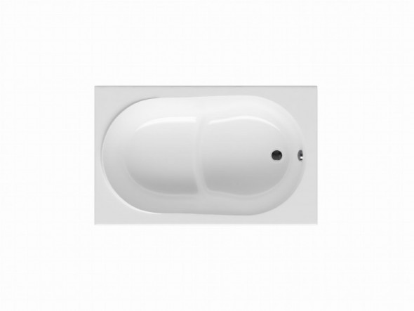 Massi Kuge wanna prostokątna z przelewem 130x75 cm biały MSWT-KG-00113075