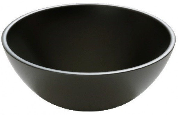 Massi Malo mała umywalka stawiana na blat okrągła 32 cm czarny matowy MSU-5601-MB