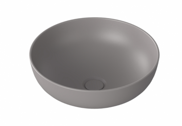 Massi Molis Grey umywalka stawiana na blat okrągła 38x38 cm szary MSU-0013-MG