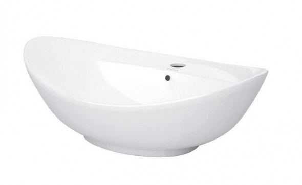 Massi Otyla umywalka stawiana na blat z otworem na baterię 59x39 cm MSU-5062