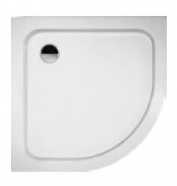 Massi Primero brodzik półokrągły 80x80 cm z syfonem akryl biały MSBR-D101A-80-80