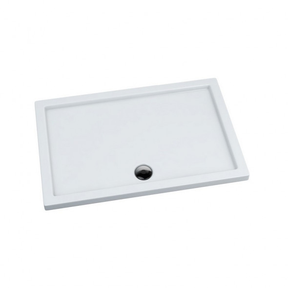 Massi Primero brodzik prostokątny 140x80 cm z syfonem akryl biały MSBR-D104A-80-140