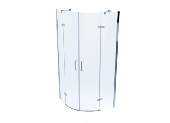 Massi Sorata kabina półokrągła 80x80 cm drzwi otwierane chrom przeźroczyste Easy Clean MSKP-SO-001800