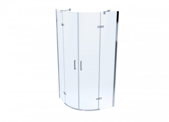 Massi Sorata kabina półokrągła 90x90 cm drzwi otwierane chrom przeźroczyste Easy Clean MSKP-SO-001900