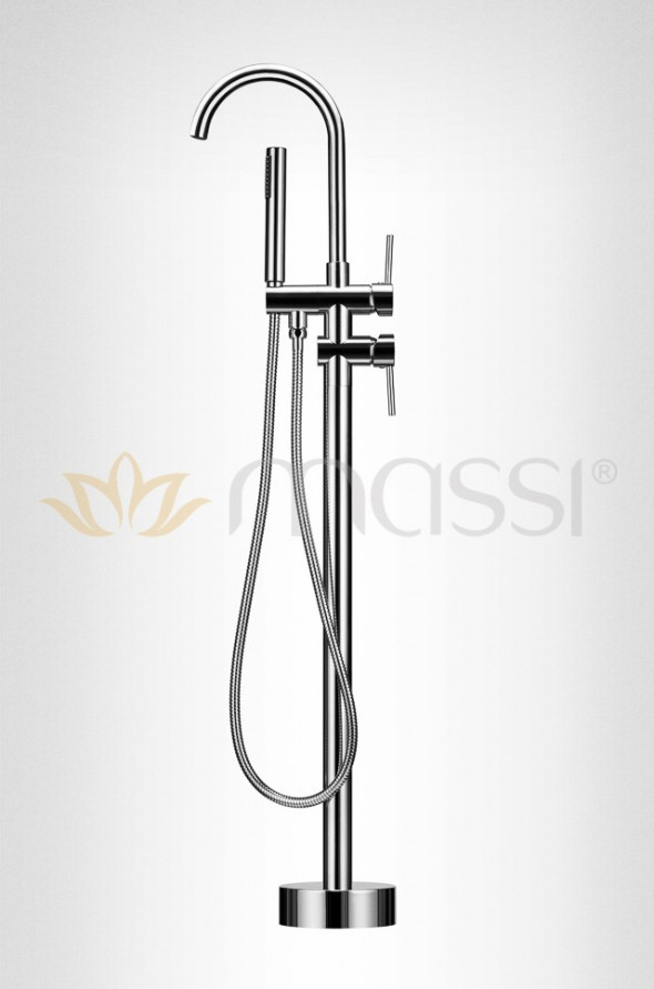 Massi Venice bateria wannowa wolnostojąca chrom MSBW-F003