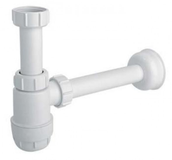 McAlpine syfon umywalkowy niski PCV biały HC2