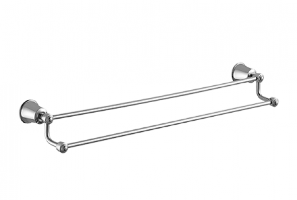 Omnires Art Line wieszak na ręcznik podwójny 65 cm chrom AL53226CR