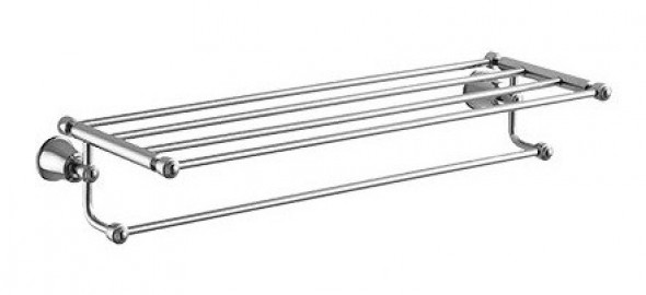 Omnires Art Line wieszak na ręcznik z półką 65 cm chrom AL53920CR
