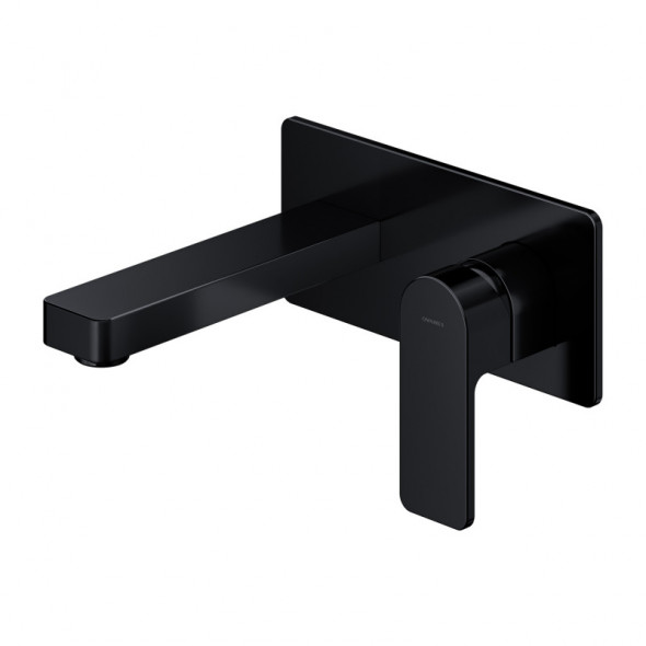 Omnires Baretti bateria umywalkowa podtynkowa czarny mat BA7815BL