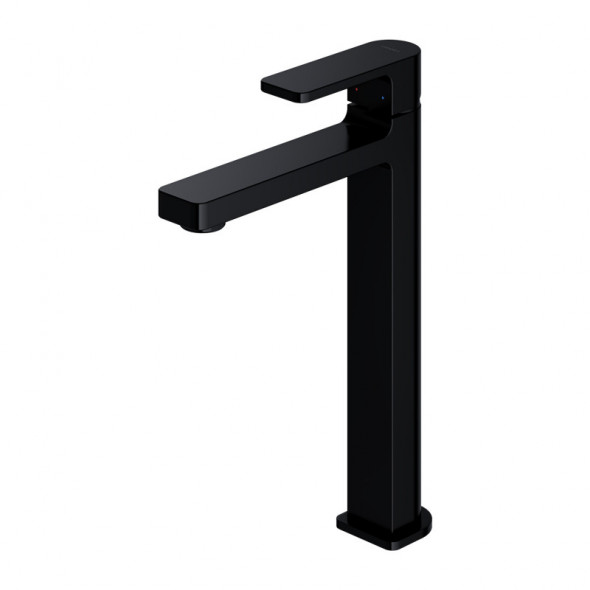 Omnires Baretti bateria umywalkowa wysoka czarny mat BA7812BL