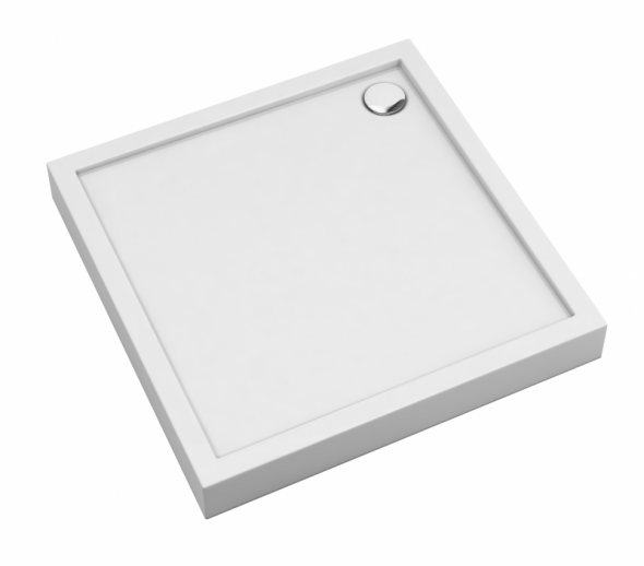 Omnires Camden brodzik kwadratowy 90x90 cm akryl biały CAMDEN90/KBP