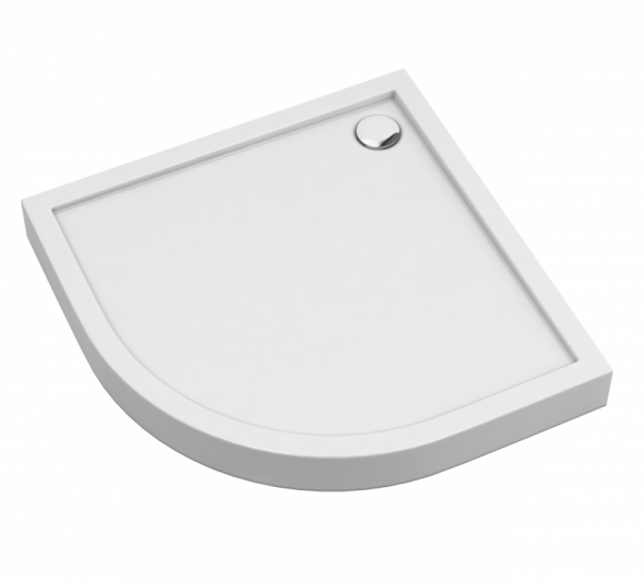 Omnires Camden brodzik półokrągły 80x80 cm akryl biały CAMDEN80/OBP