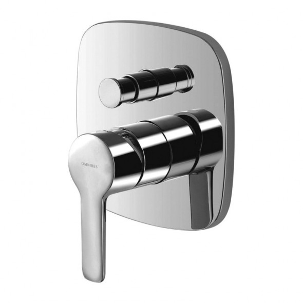 Omnires Hudson bateria wannowa podtynkowa chrom HS4135CR