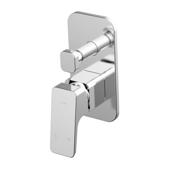 Omnires Lucky bateria prysznicowo-wannowa podtynkowa chrom LY1735CR