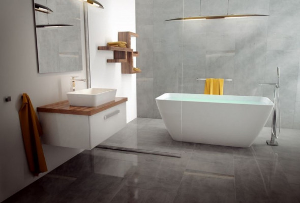 Omnires Marble+ wanna wolnostojąca 159x70,5 biały PARMAWWBP