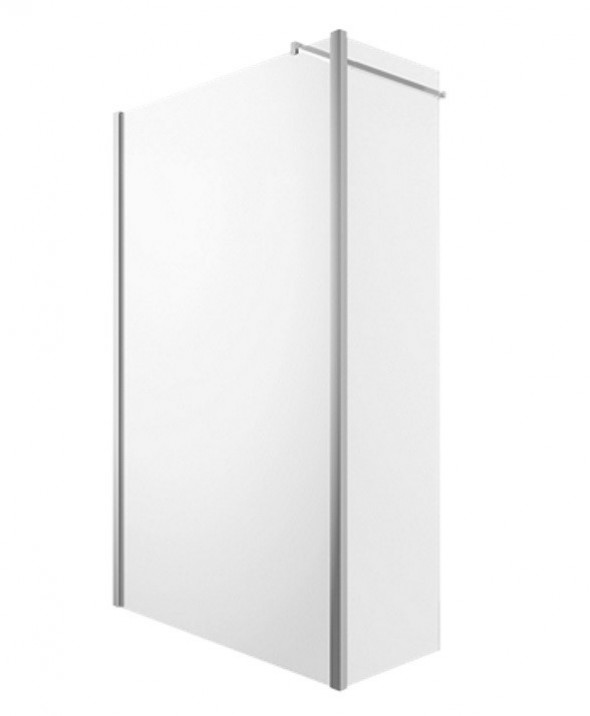 Omnires Marina kabina typu Walk-In ze ścianką boczną 80 cm L/P chrom połysk przeźroczyste Easy Clean MA8030CRTR