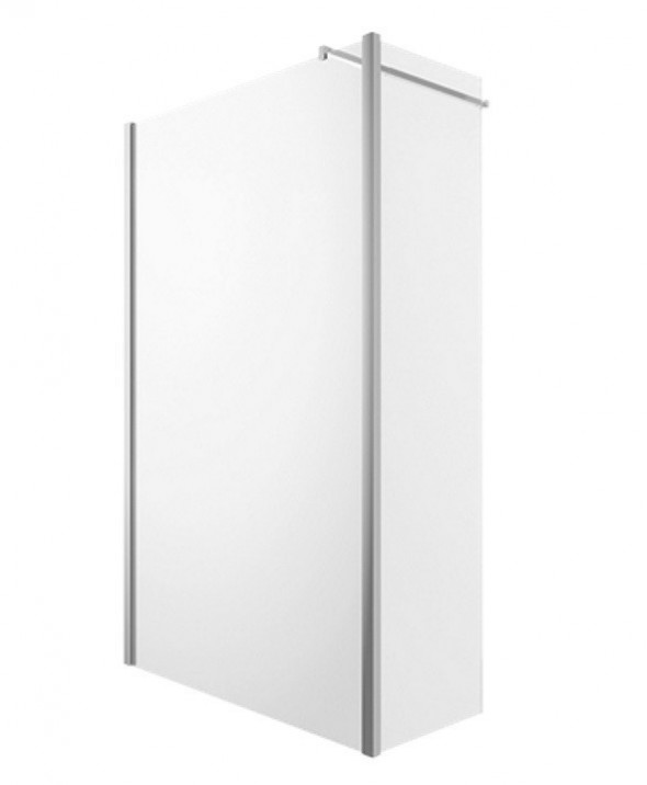 Omnires Marina kabina typu Walk-In ze ścianką boczną 90 cm L/P chrom połysk przeźroczyste Easy Clean MA9030CRTR