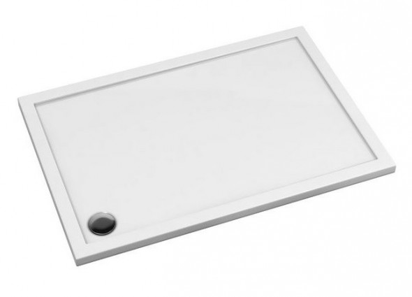 Omnires Merton brodzik prostokątny 100x70 cm akryl biały MERTON70/100/PBP