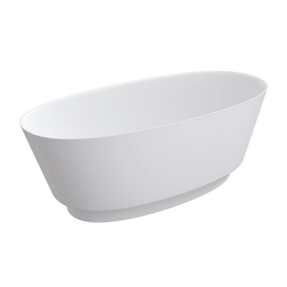 Omnires Neo M+ wanna wolnostojąca 158x72 cm Marble+ biały mat NEO158WWBM