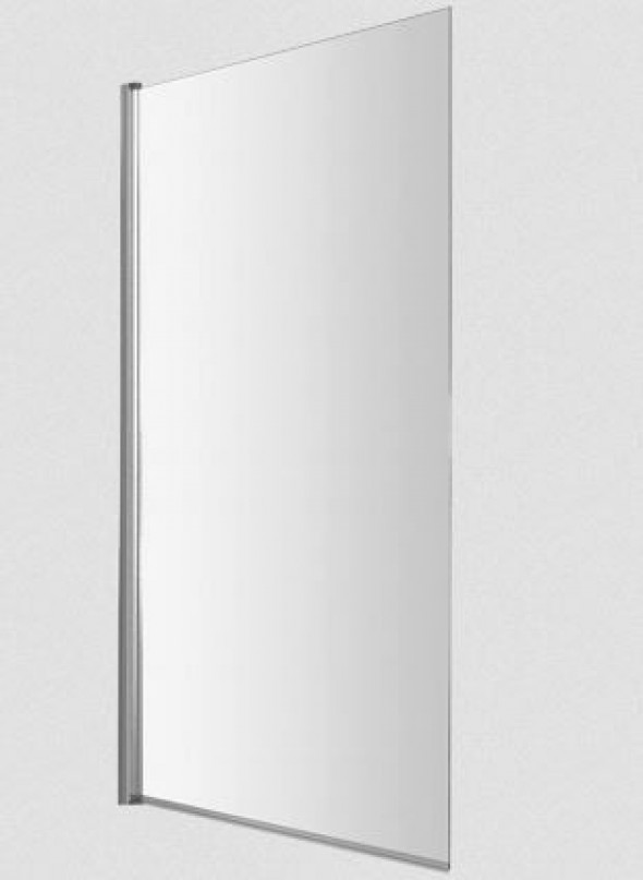 Omnires parawan nawannowy szklany 70 cm przeźroczysty wykończenie chrom uniwersalny MP75CRTR