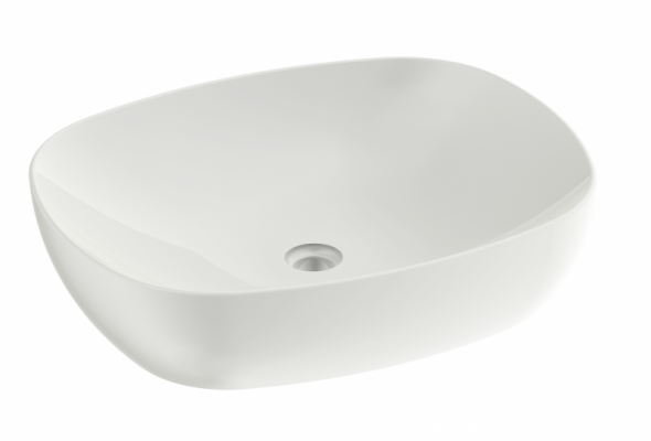 Omnires Portland umywalka nablatowa 47x38,5 biały połysk PORTLAND475BP