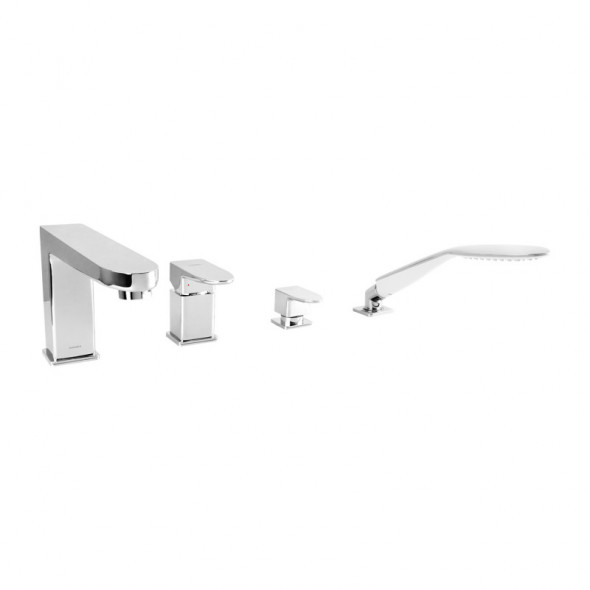 Omnires Siena bateria wannowa 4-otworowa kompletna chrom SN7332CR