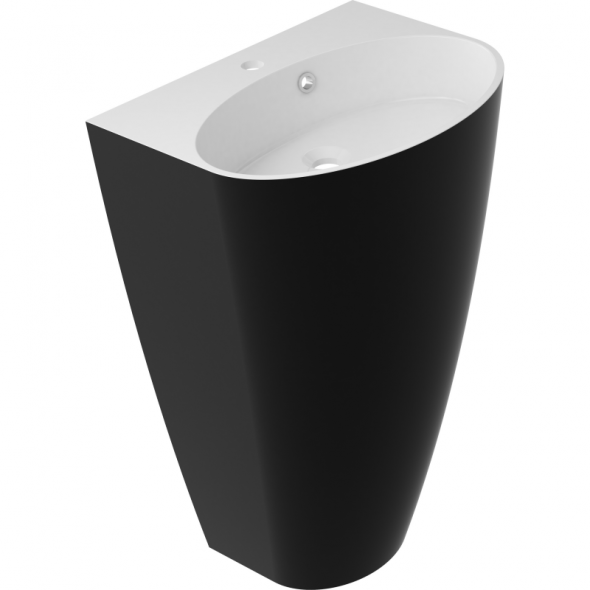 Omnires SIENA Marble+ umywalka wolnostojąca z otworem 55x43 lany marmur biały SIENAUWBCP