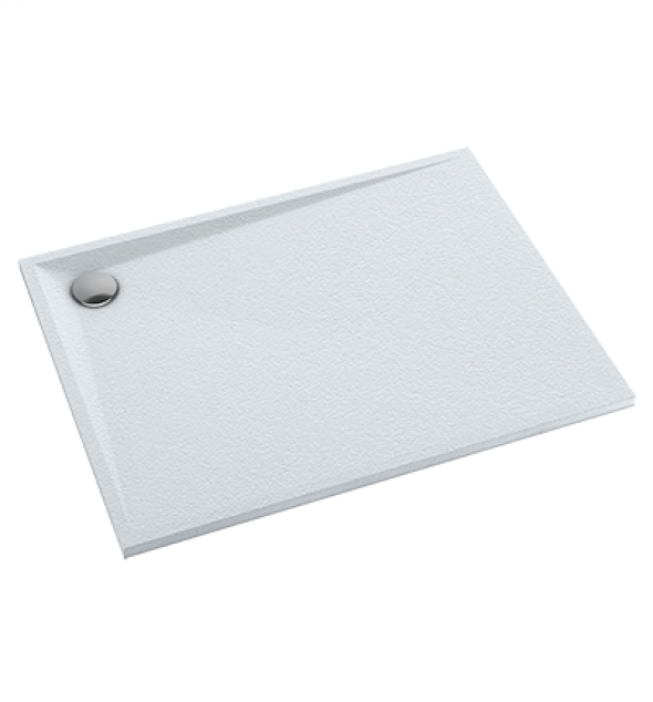 Omnires Stone brodzik prostokątny 120x90 cm kompozyt biały mat STONE90/120BM