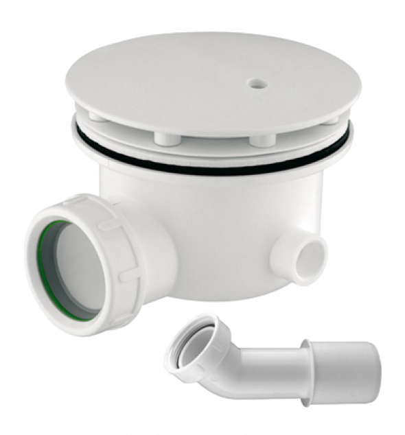 Omnires syfon brodzikowy niski 90 mm biały ST6590.35N+ST45BP