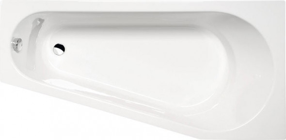 Polysan Projekta R wanna asymetryczna prawa 160x80 cm akryl biały 21111
