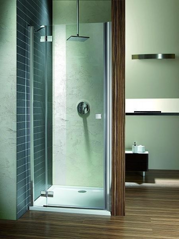Radaway Almatea DWJ drzwi wnękowe otwierane 90cm lewe chrom intimato Easy Clean 31002-01-12N