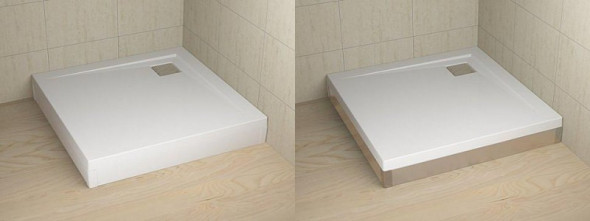 Radaway Argos C brodzik kwadratowy płaski do kompletowania z obudową 100x100 4ACN1010-02