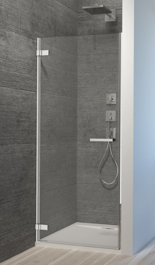 Radaway Arta DWJ I drzwi wnękowe wahadłowe 90cm lewe chrom przeźroczyste Easy Clean 386072-03-01L