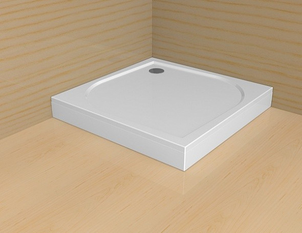 Radaway Delos C brodzik kwadratowy z obudową 80x80 4C88170-03