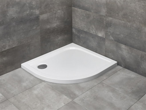 Radaway Delos E brodzik półokrągły asymetryczny 100x80 prawy SDE1080-01R