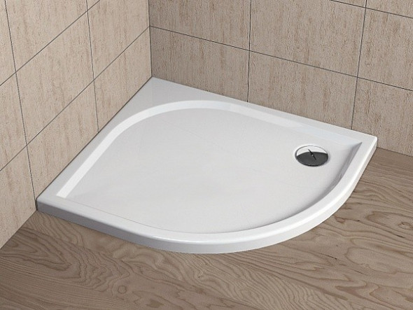 Radaway Delos E brodzik półokrągły asymetryczny 90x80 lewy SDE9080-01L