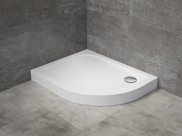 Radaway Delos E Compact brodzik półokrągły asymetryczny 90x80 lewy SDE9080-05L