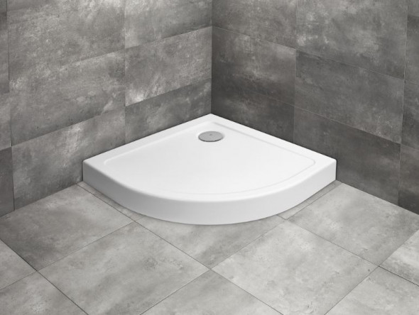 Radaway Doros A Compact brodzik półokrągły 80x80 ze zintegrowaną obudową SDRA8080-05