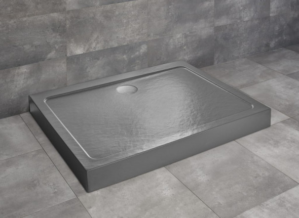 Radaway Doros D Compact Stone brodzik prostokątny płaski 100x90 antracyt SDRD1090-05-64S